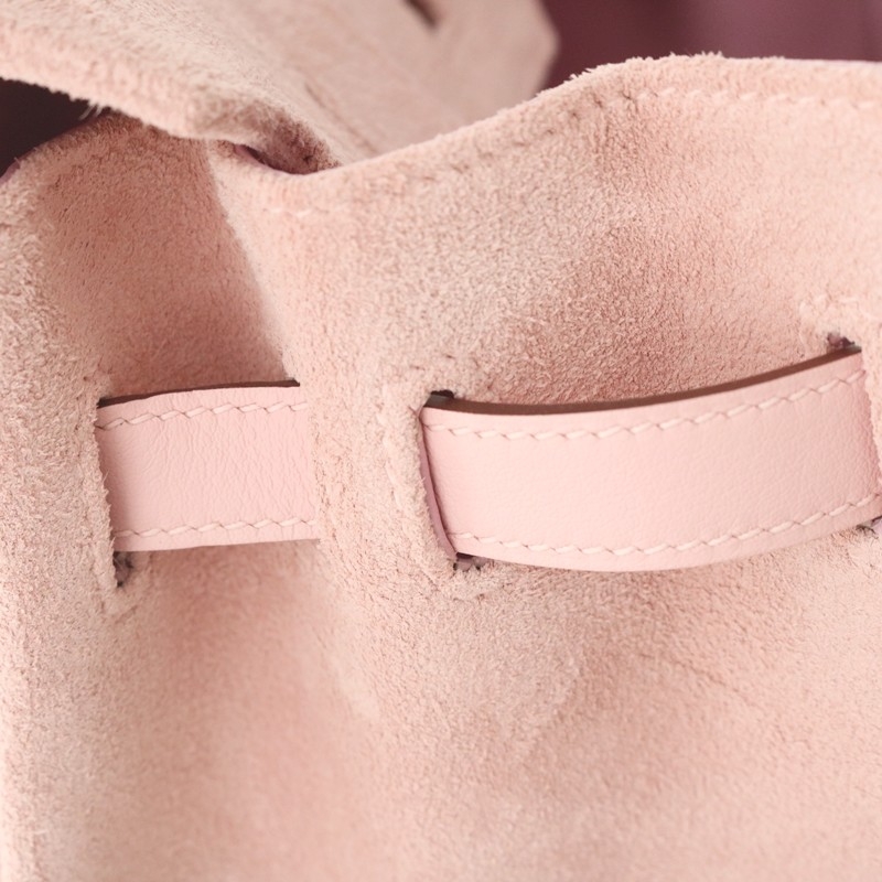 3Q rose sakura suede leather with mauve syIvestre interior birkin 30 with PHW