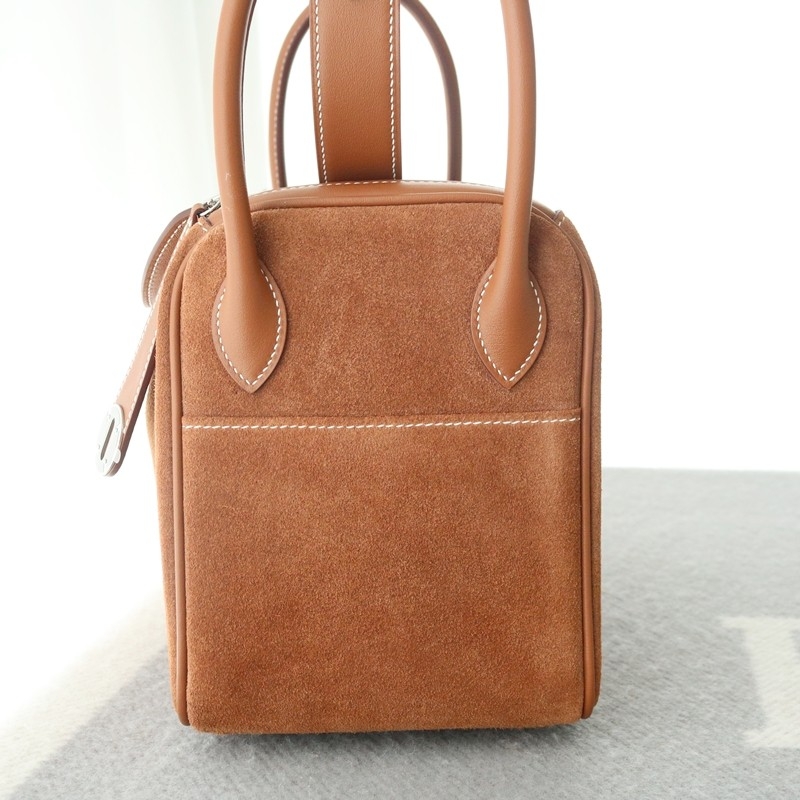 Gold suede grizzly and Swift Lindy 26 Palladium Hardware