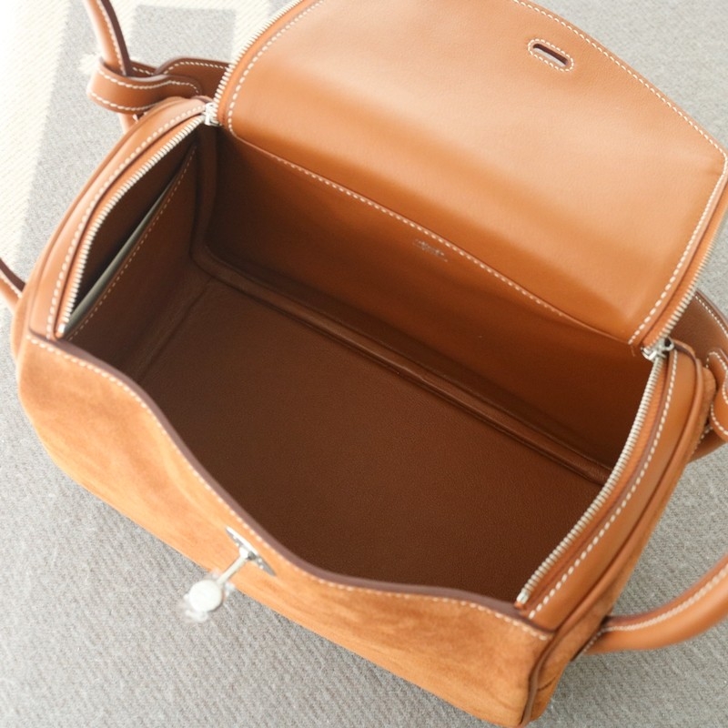 Gold suede grizzly and Swift Lindy 26 Palladium Hardware