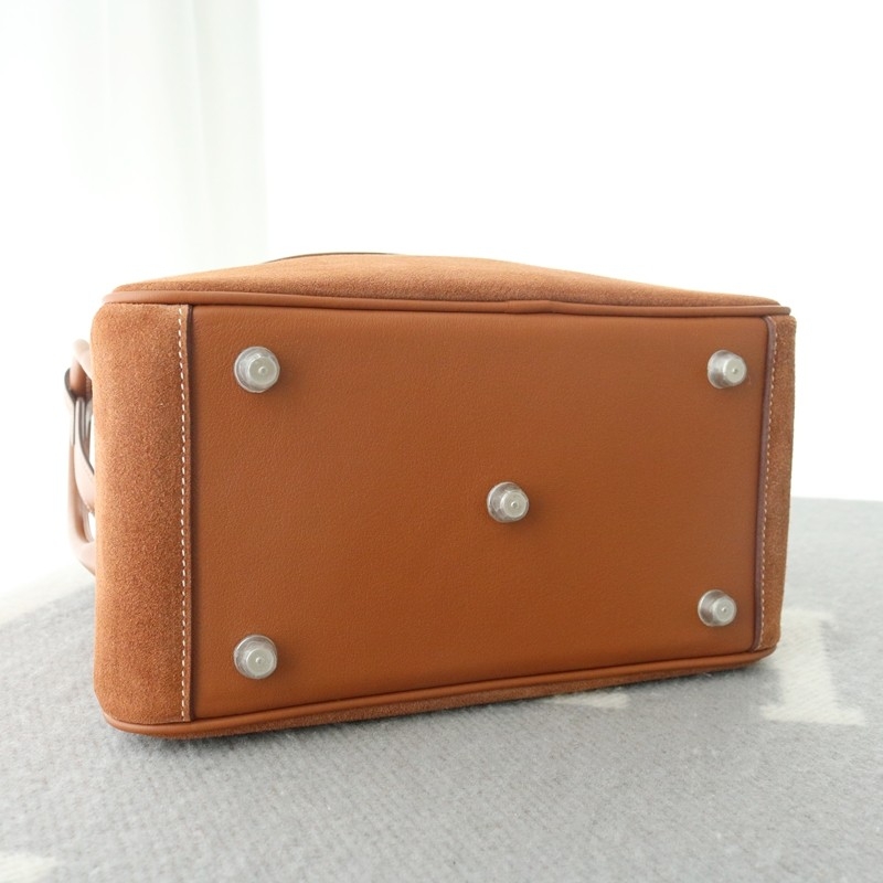 Gold suede grizzly and Swift Lindy 26 Palladium Hardware