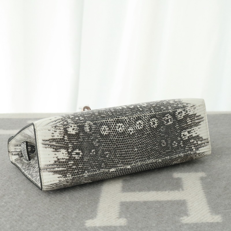 1B Ombre lizard kelly pochette with rghw