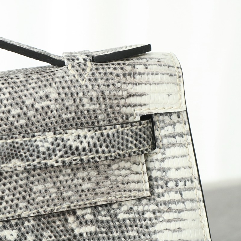 1B Ombre lizard kelly pochette with rghw