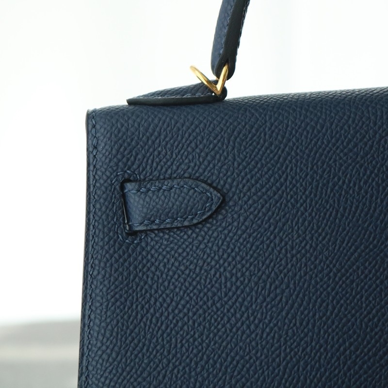 73 Bleu saphir epsom kelly mini II with GHW