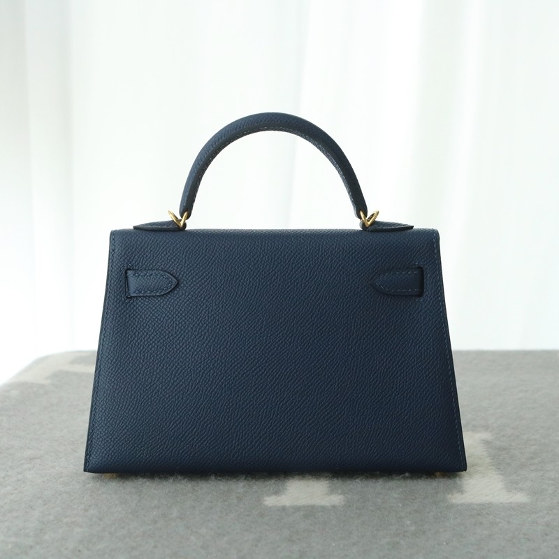 73 Bleu saphir epsom kelly mini II with GHW