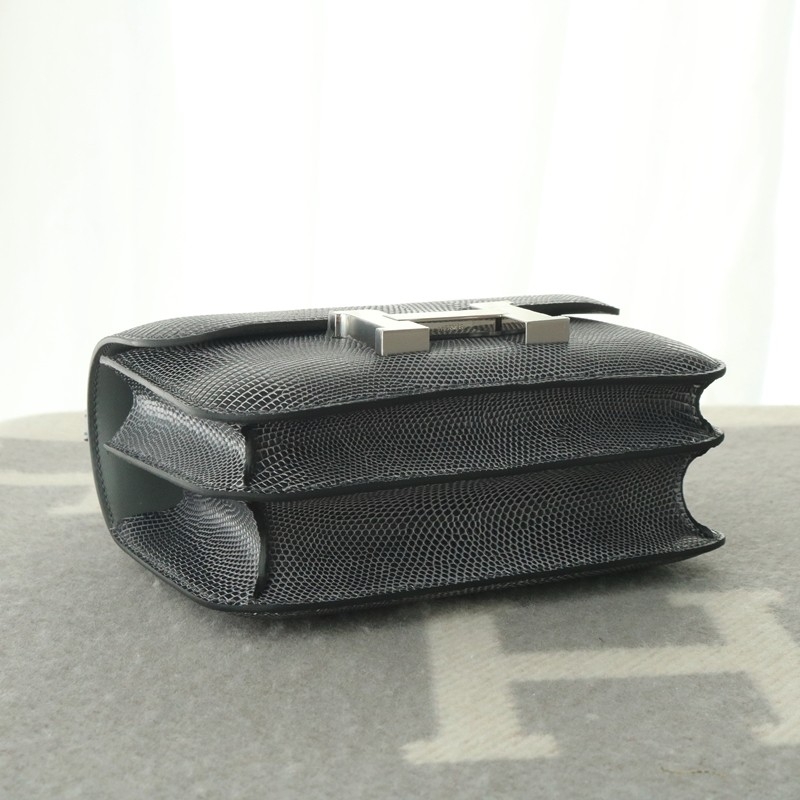 84 gris fonce lizard constance 19cm with phw