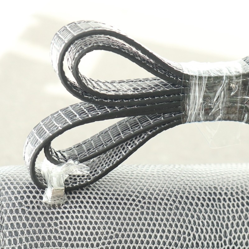 84 gris fonce lizard constance 19cm with phw