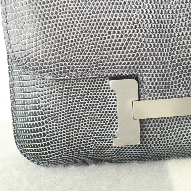84 gris fonce lizard constance 19cm with phw