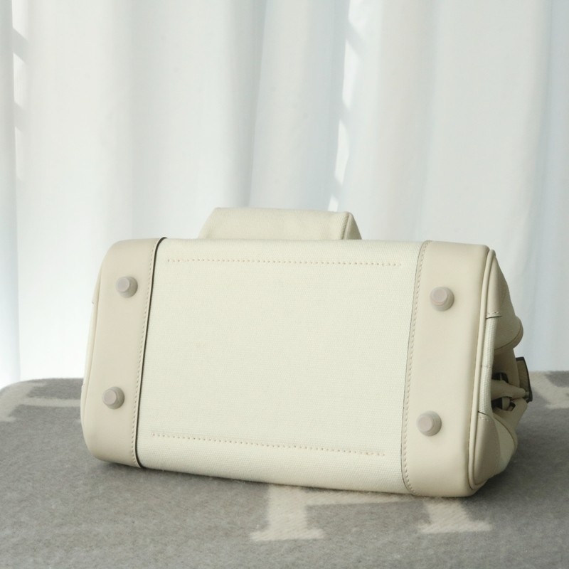 Limited Edition Nata Swift and Canvas Birkin Cargo 25 Palladium Hardware