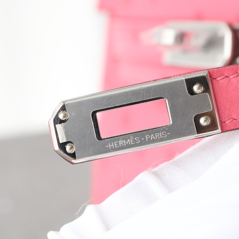 5P Bubblegum Ostrich Kelly Mini II With PHW
