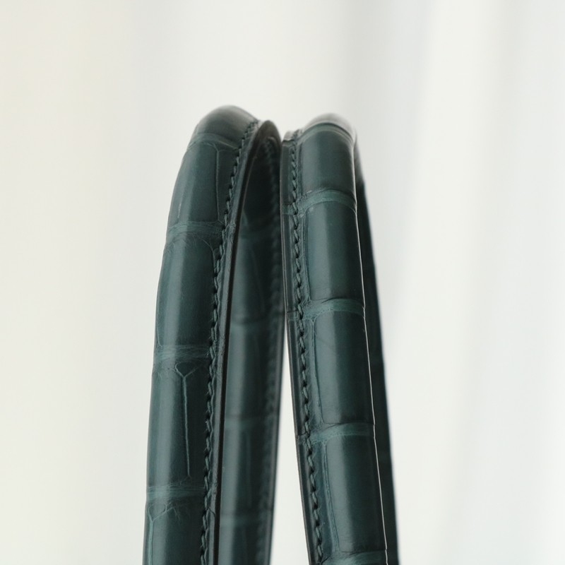 6O Vert Cypress togo and Matt aligator crocodile birkin 30 touch with ghw