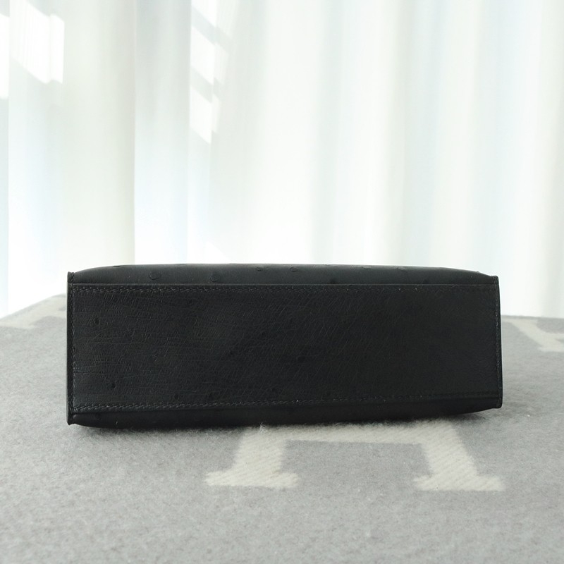 CK89 Nior ostrich kelly pochette with ghw