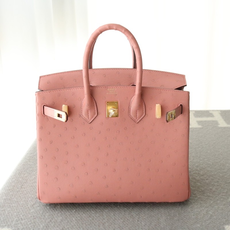 Terre Cuite ostrich birkin 25 with ghw