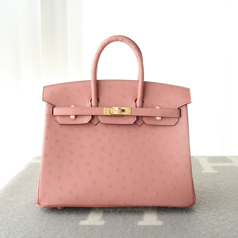 Terre Cuite ostrich birkin 25 with ghw