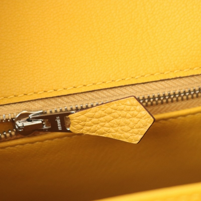 9D Jaune Amber togo birkin 25cm with phw
