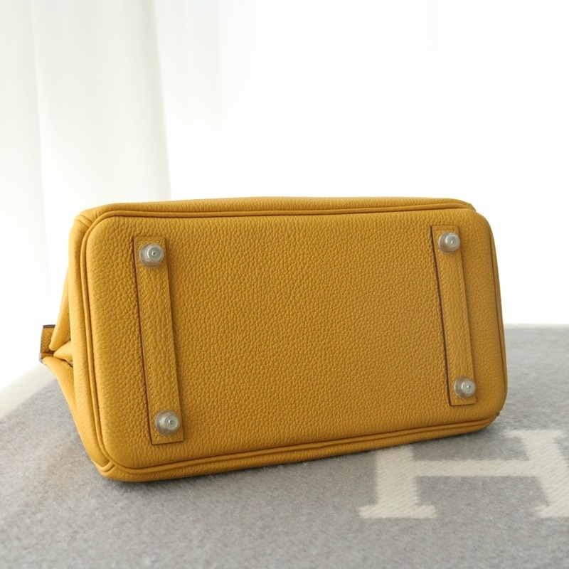 9D Jaune Amber togo birkin 25cm with phw