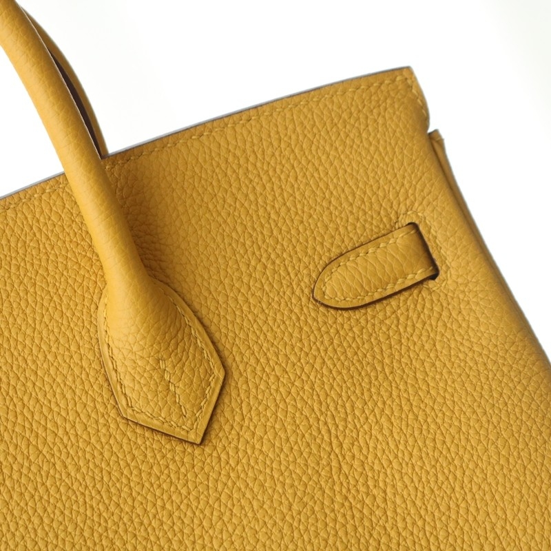 9D Jaune Amber togo birkin 25cm with phw