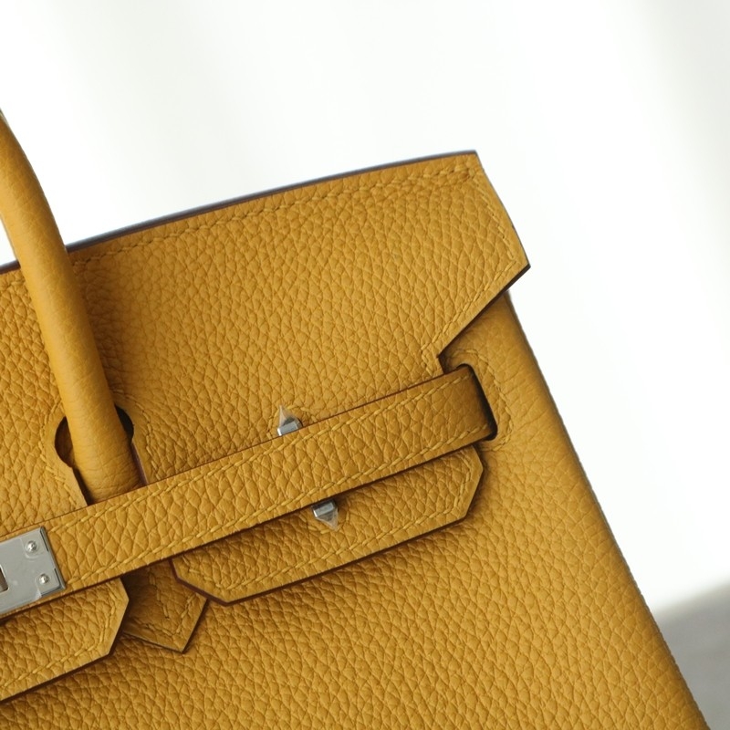 9D Jaune Amber togo birkin 25cm with phw