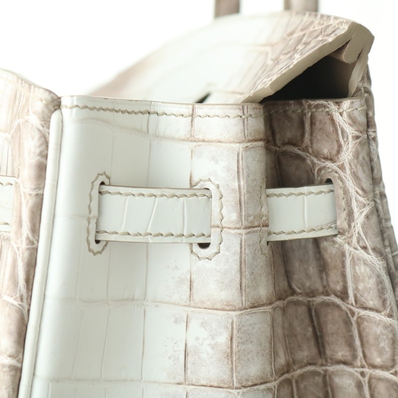 8D Himalaya Gray Crocodile birkin 25 with phw