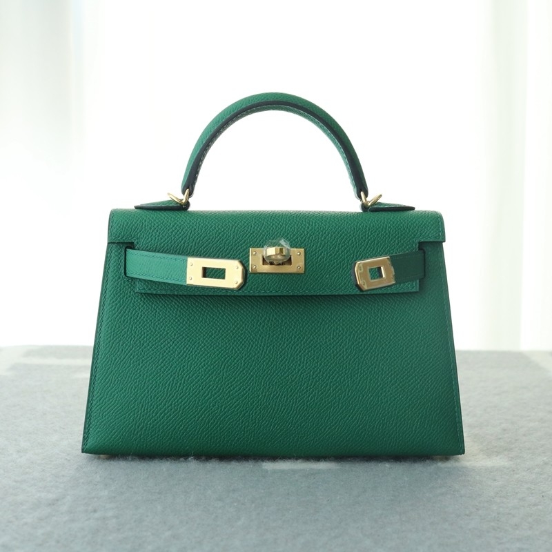 C37 GOLD epsom mini kelly II with GHW