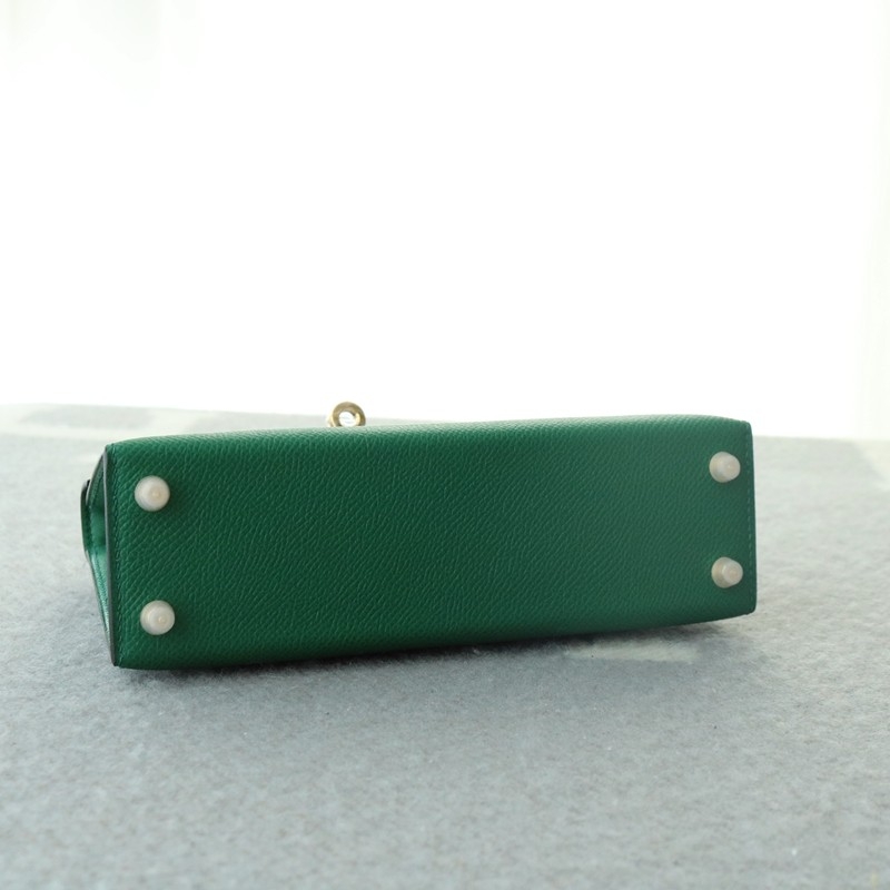 C37 GOLD epsom mini kelly II with GHW