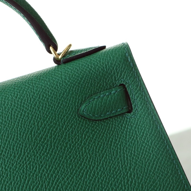 C37 GOLD epsom mini kelly II with GHW