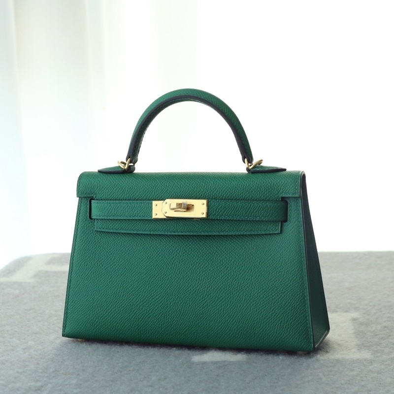 C37 GOLD epsom mini kelly II with GHW