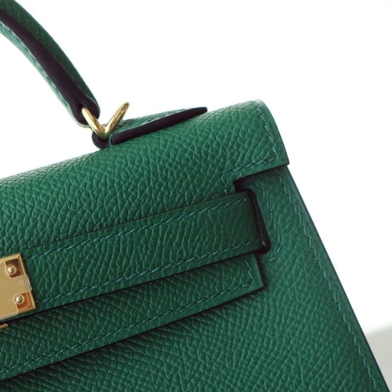 C37 GOLD epsom mini kelly II with GHW