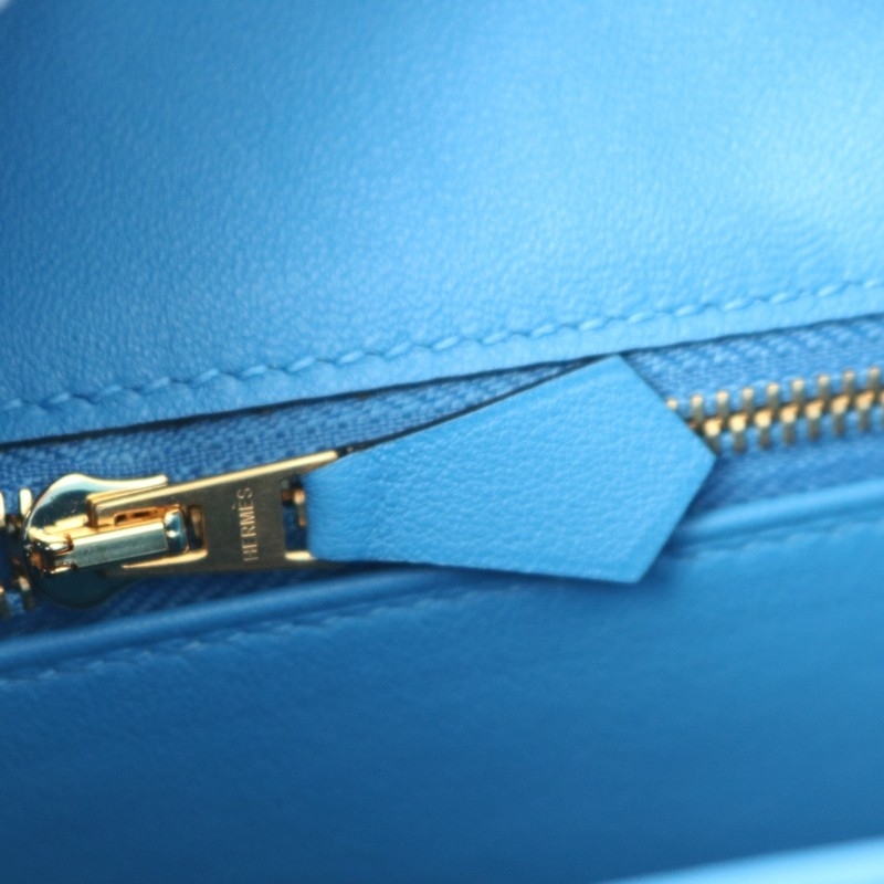 Bk3 blue zanzibar swift birkin 25 GHW