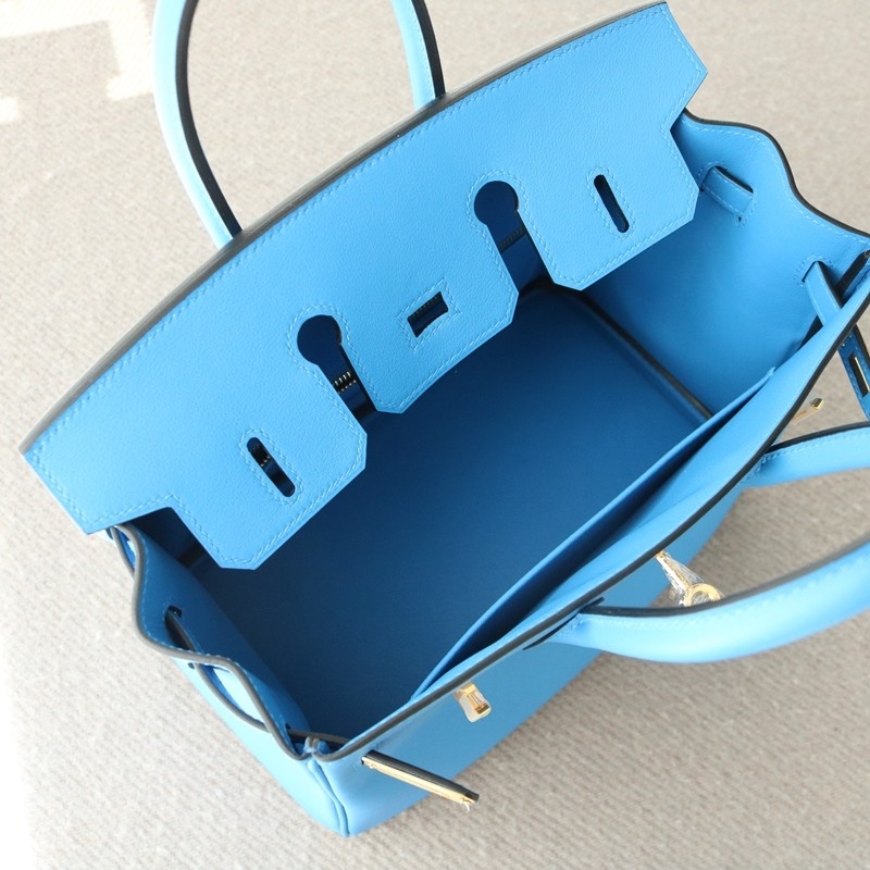 Bk3 blue zanzibar swift birkin 25 GHW