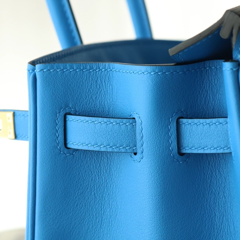 Bk3 blue zanzibar swift birkin 25 GHW