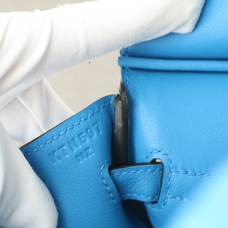 Bk3 blue zanzibar swift birkin 25 GHW
