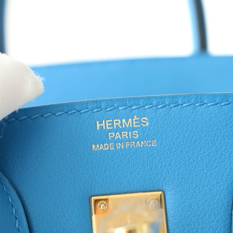 Bk3 blue zanzibar swift birkin 25 GHW