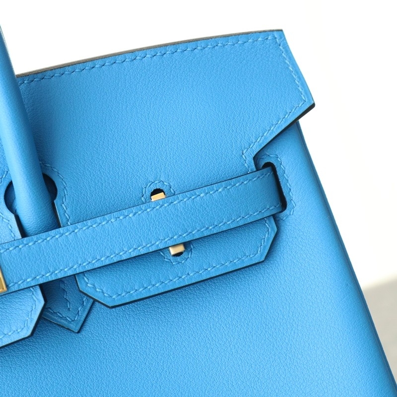 Bk3 blue zanzibar swift birkin 25 GHW