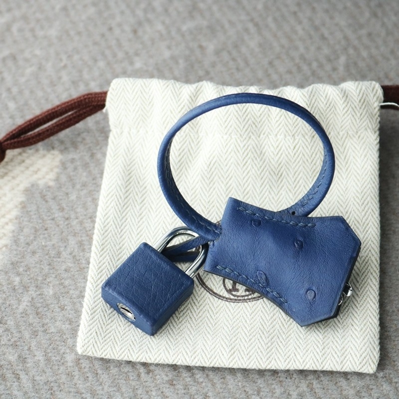 77 BIeu Iris ostrich Birkin 30 with PHW