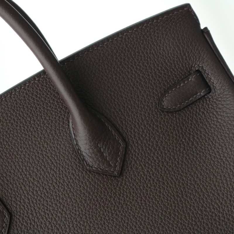 46 Ebene Togo Birkin 25 With Ghw