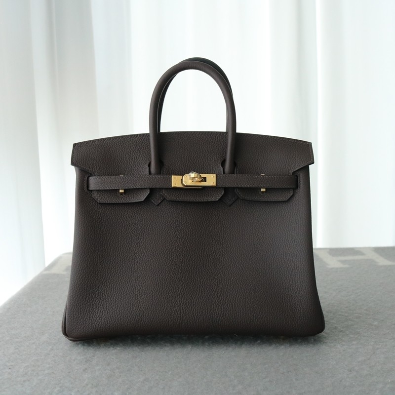 46 Ebene Togo Birkin 25 With Ghw