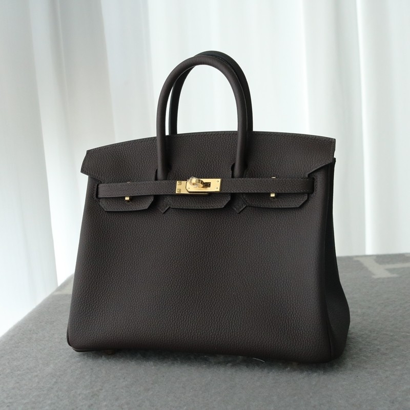 46 Ebene Togo Birkin 25 With Ghw