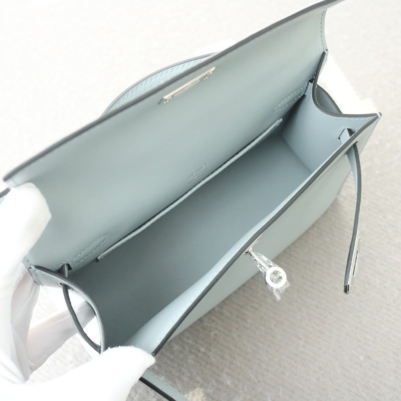 J7 Blue Line swift kelly pochette with PHW
