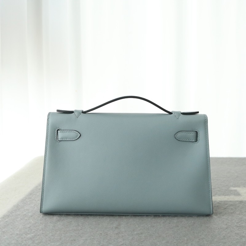 J7 Blue Line swift kelly pochette with PHW