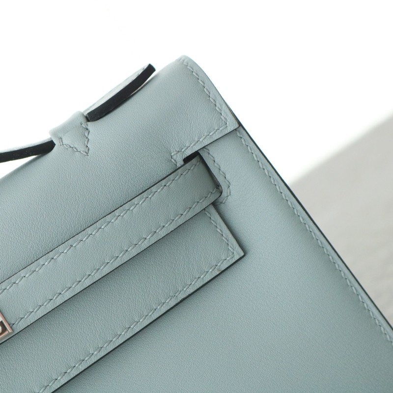 J7 Blue Line swift kelly pochette with PHW