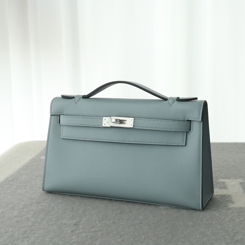 J7 Blue Line swift kelly pochette with PHW