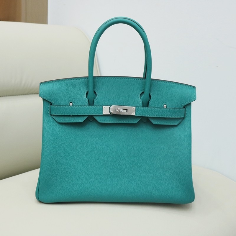 7F BIeu Paon birkin 30 Togo with phw