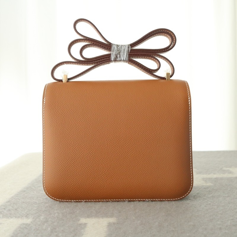 Hermes Constance 19 Mirror C37 Gold Epsom With Ghw