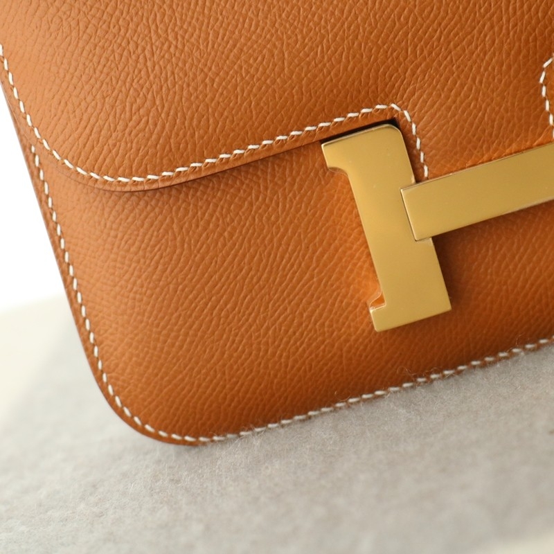 Hermes Constance 19 Mirror C37 Gold Epsom With Ghw