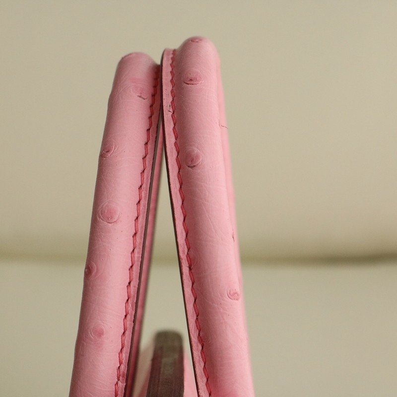 5P Bubblegum ostrich birkin 25 with phw