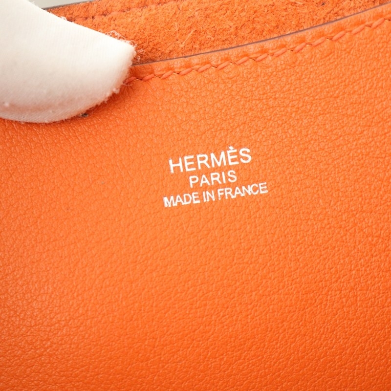 Hermes In The Loop 18 Orange Clemence with phw