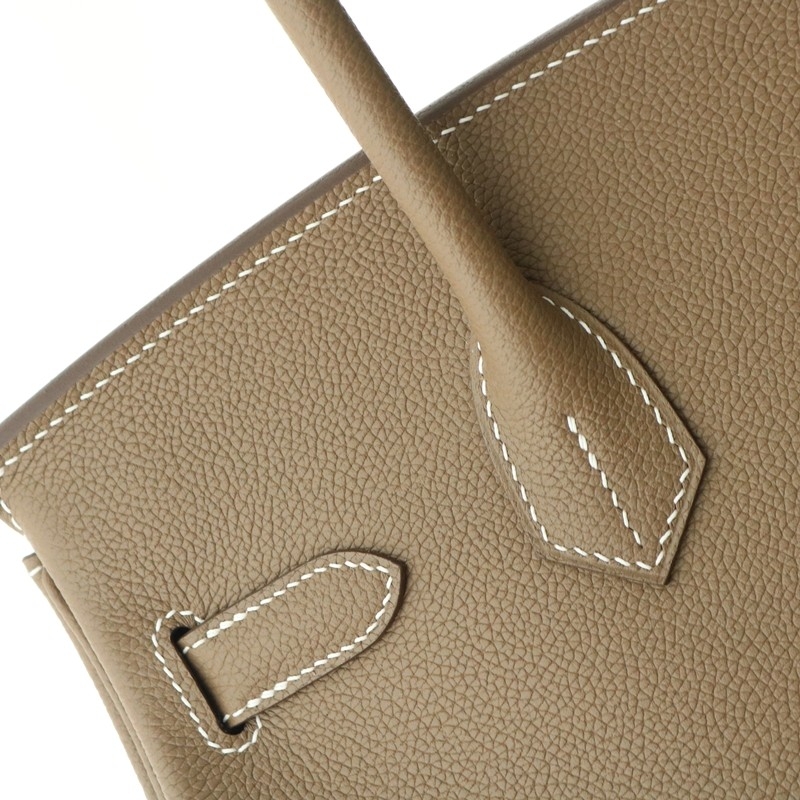 Hermes Shoulder Birkin Light 29 in Etoupe evercolor with gold hardware