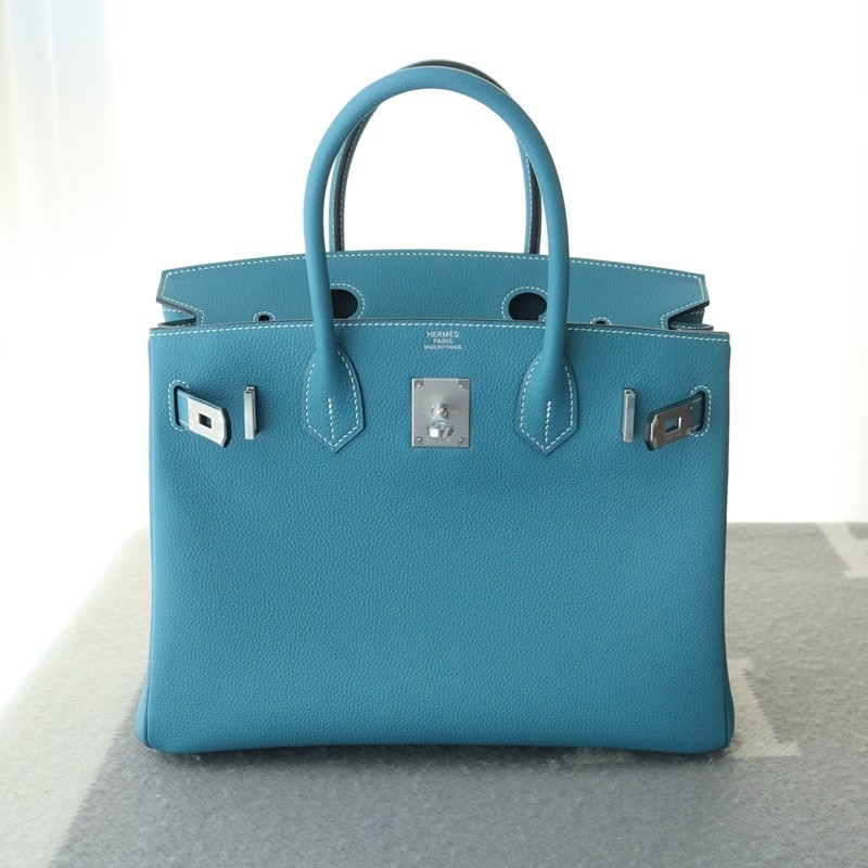 75 Blue Jean togo birkin 30 with PHW