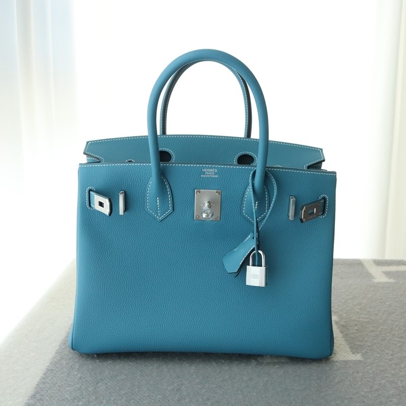75 Blue Jean togo birkin 30 with PHW