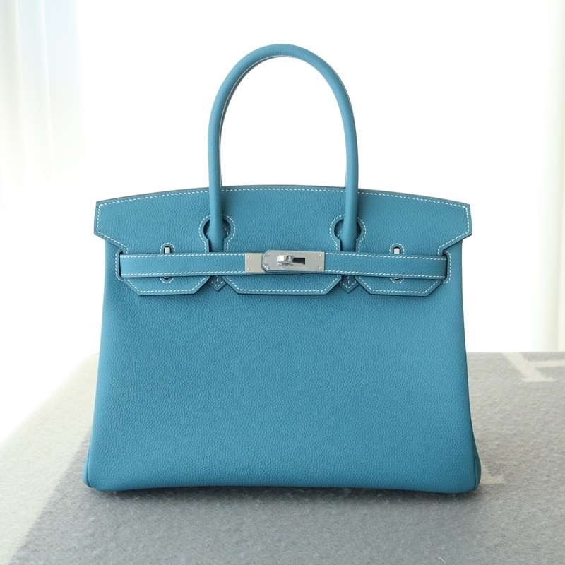 75 Blue Jean togo birkin 30 with PHW